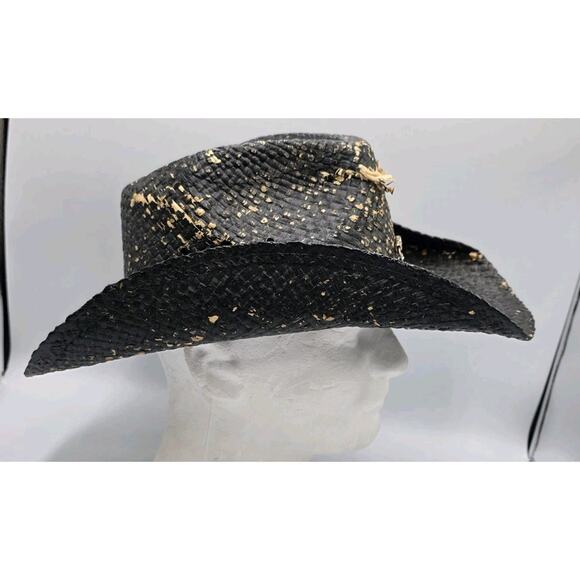 Peter Grimm - Keith Style Natural Fiber Weave Drifter Cowboy Hat Adorned W Tiara - Picture 5 of 15